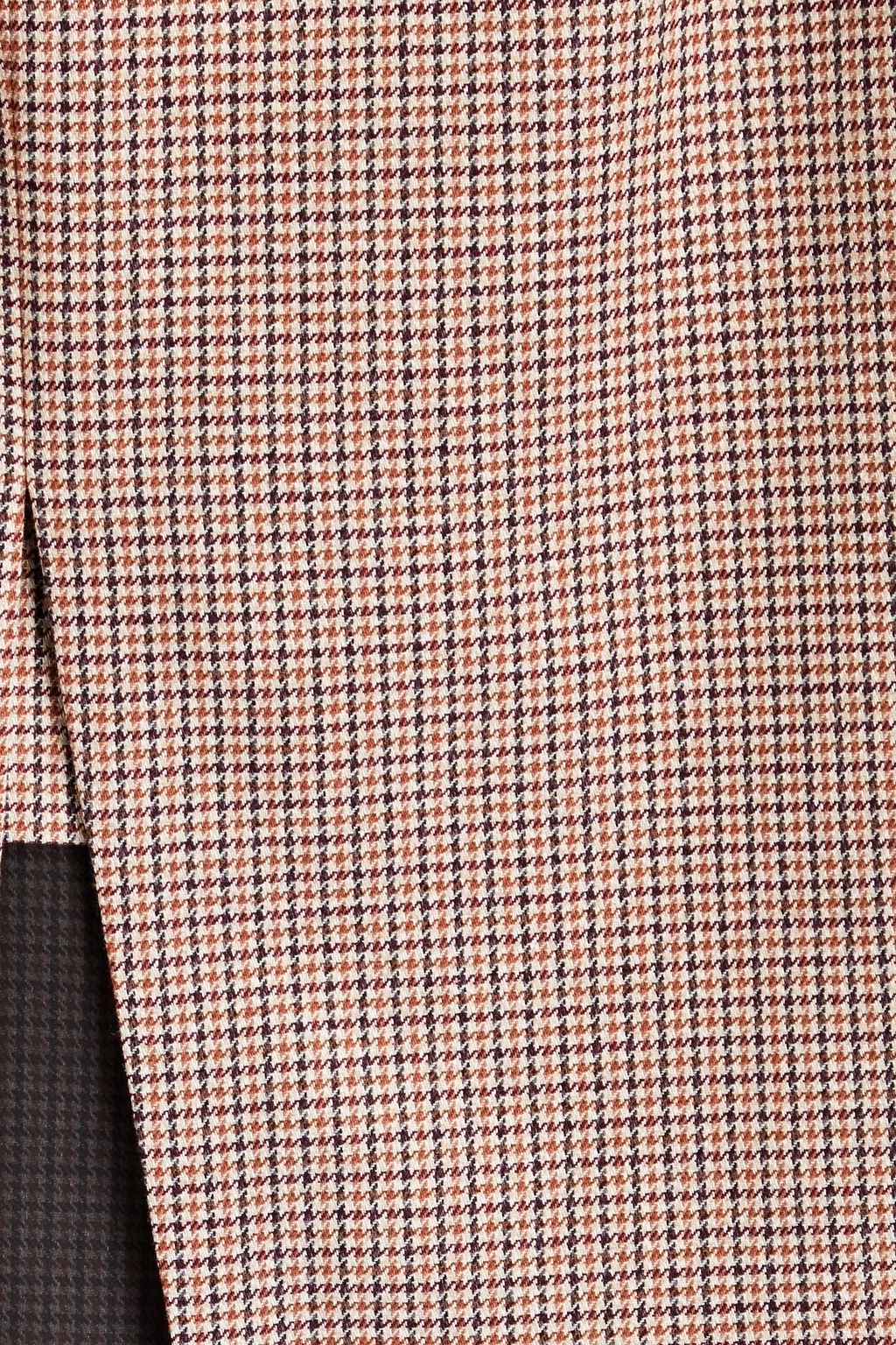 MAJE Houndstooth tweed midi skirt