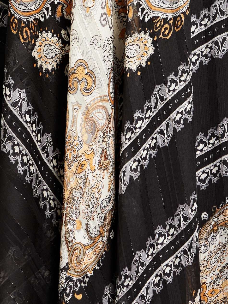 paisley-print crepe de chine halterneck maxi dress