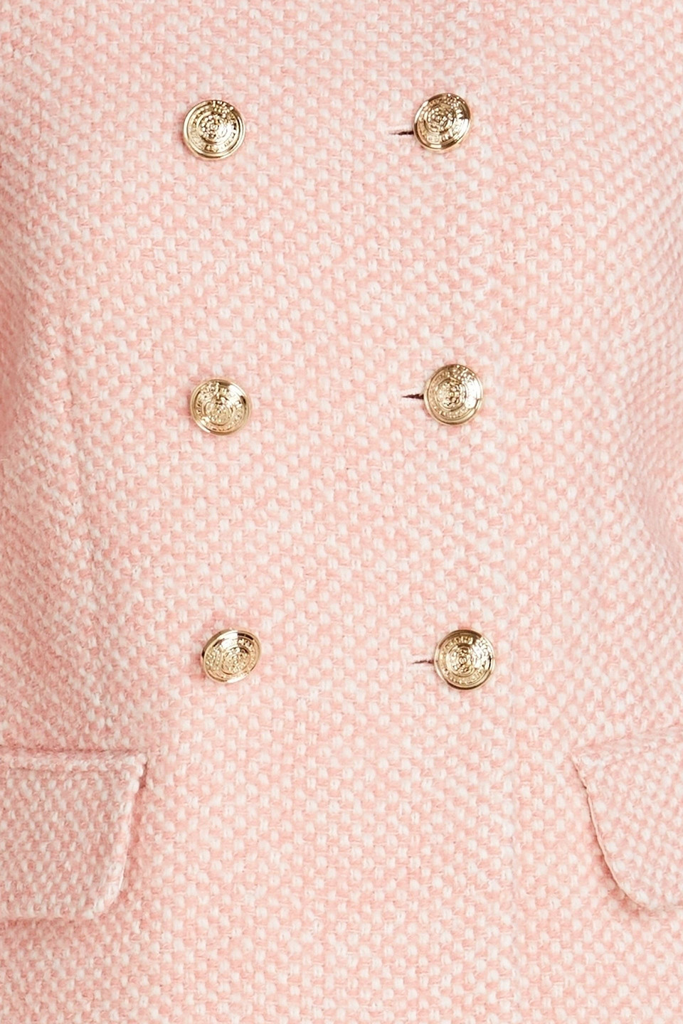Maje Vosila Double Breasted Jacket In Pastel Pink