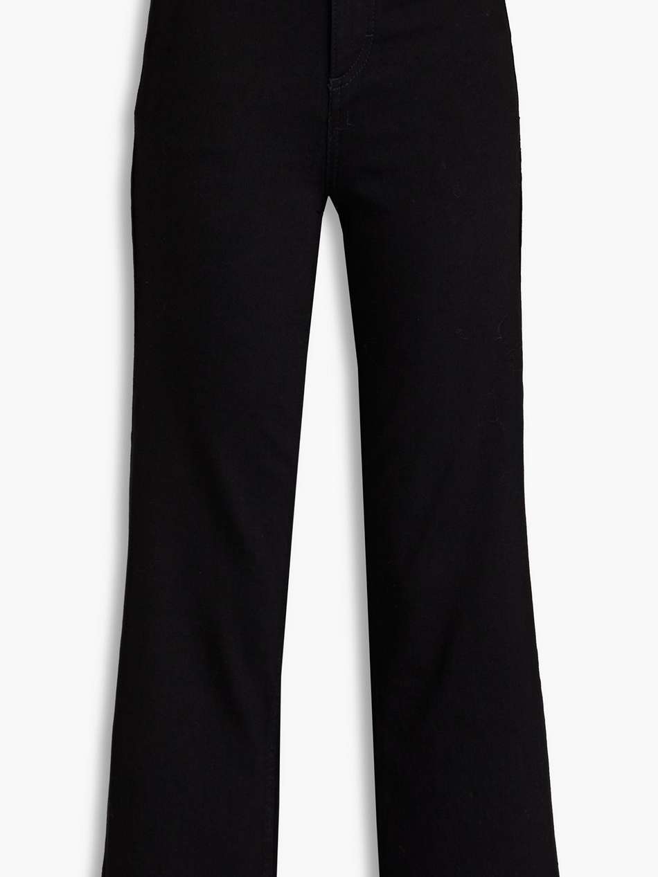 frayed high-rise kick-flare jeans