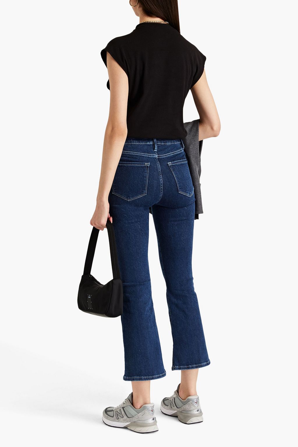 FRAME Le Crop Mini Boot cropped mid-rise bootcut jeans