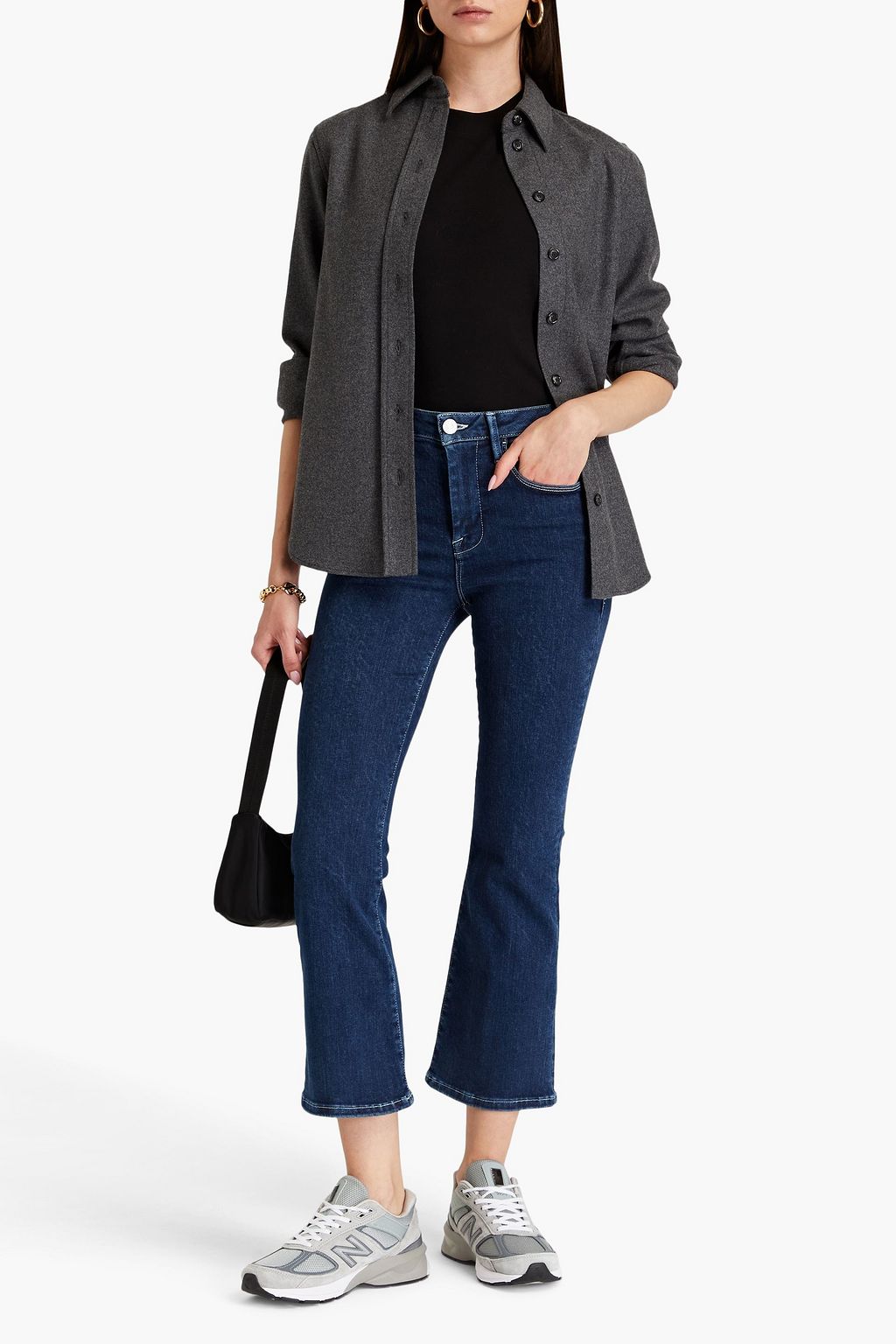 FRAME Le Crop Mini Boot cropped mid-rise bootcut jeans