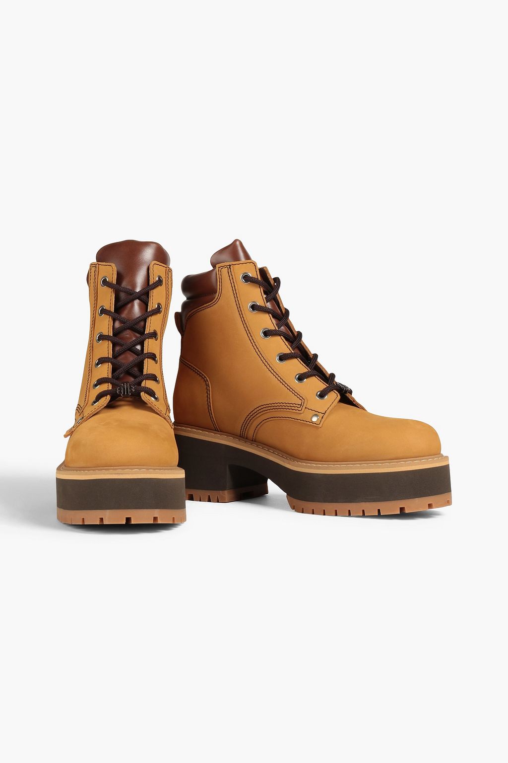 MAJE Nubuck combat boots
