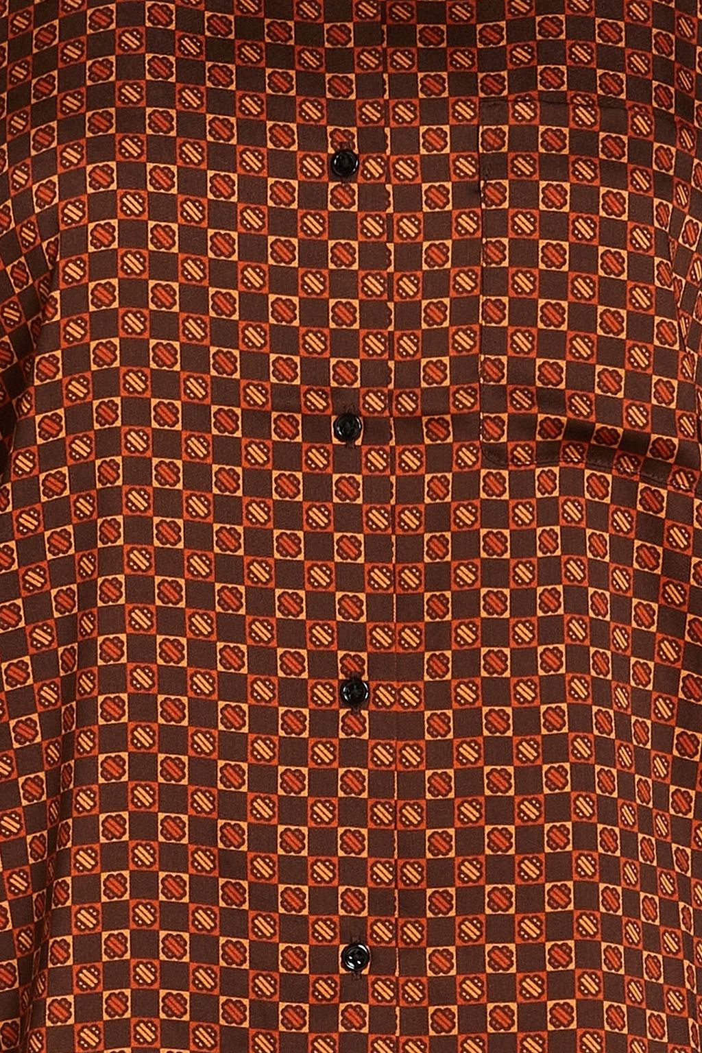 MAJE Printed satin shirt