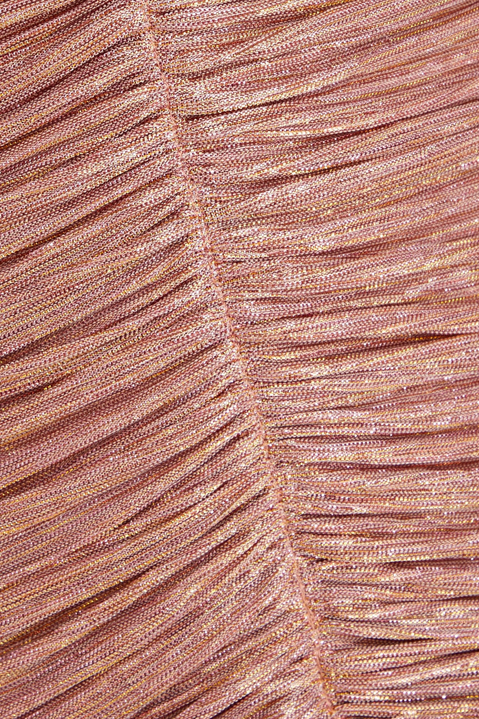 Shop Maje Ruched Metallic Mesh Mini Dress In Baby Pink