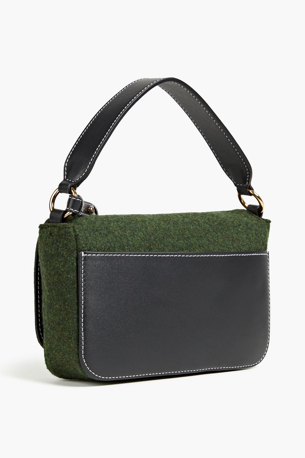 JW ANDERSON Leather and felt shoulder bag