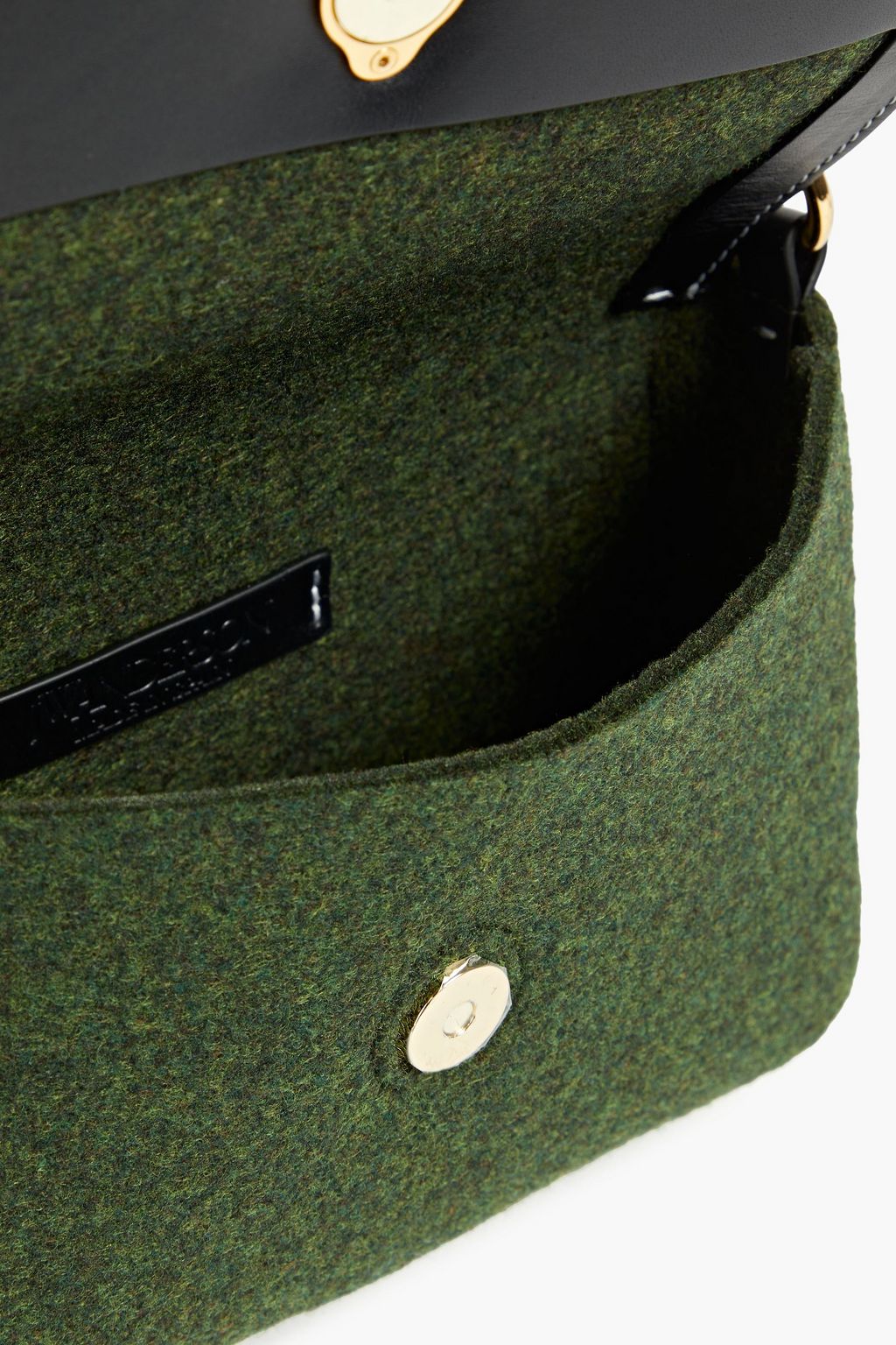 JW ANDERSON Leather and felt shoulder bag