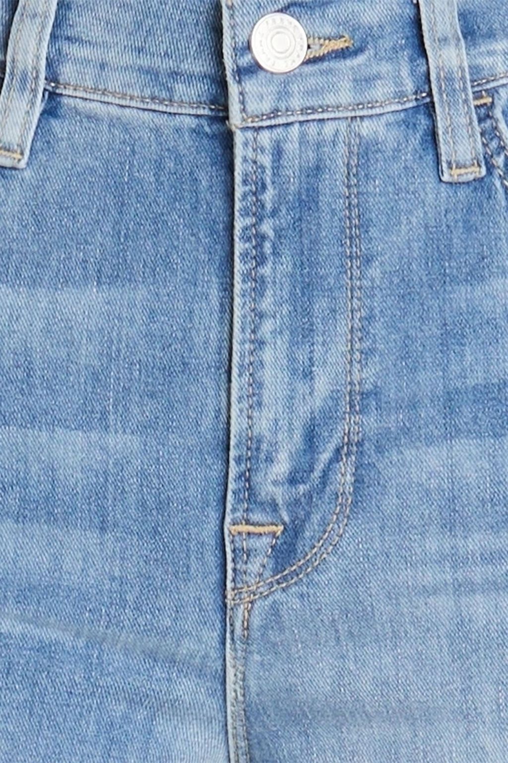 FRAME Le Palazzo faded high-rise wide-leg jeans