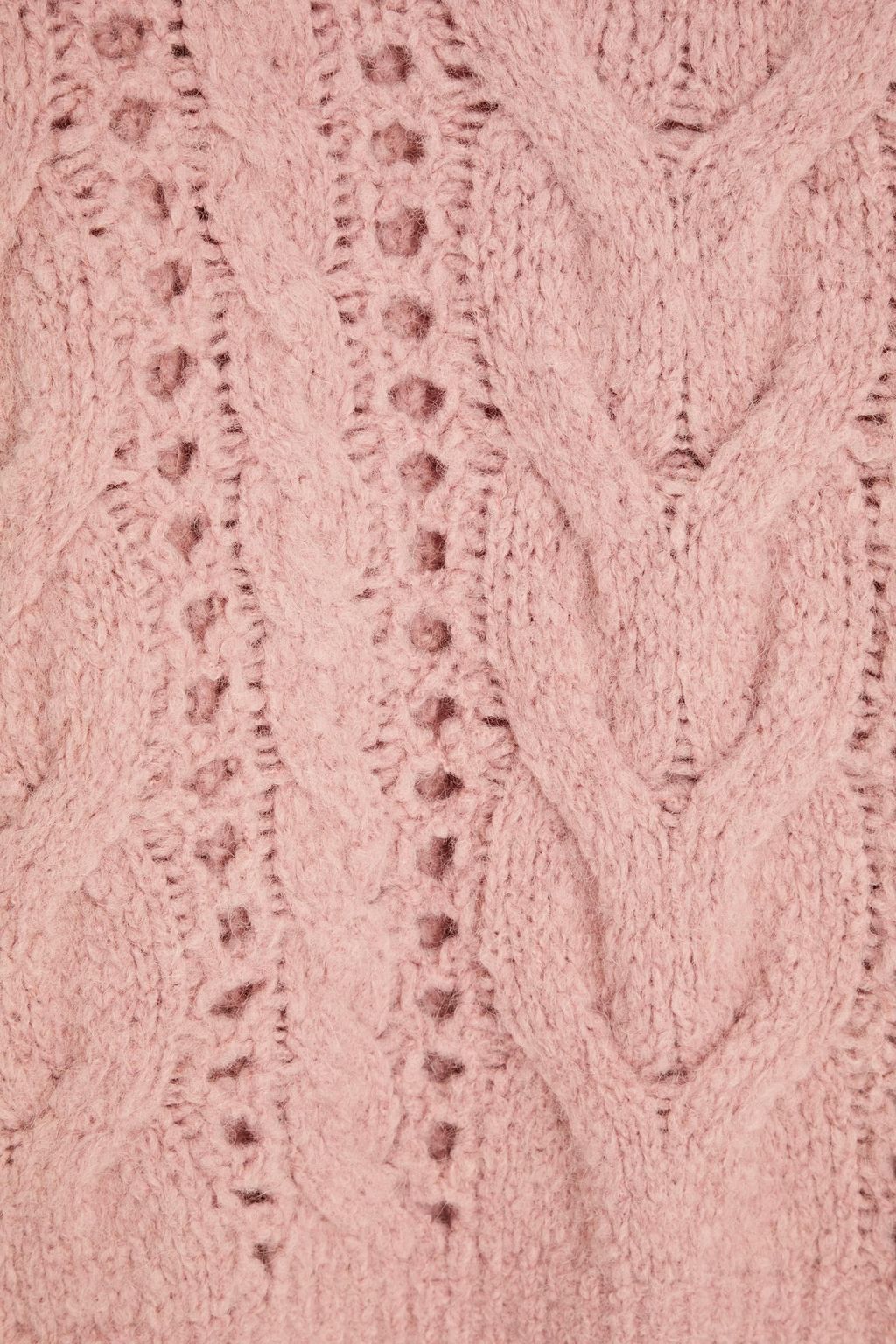 BRUNELLO CUCINELLI Pullover aus einer Alpakamischung mit Zopfstrickmuster und Zierperlen