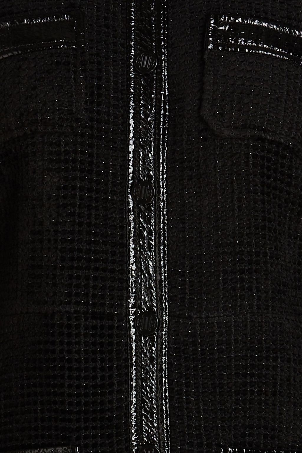 MAJE Rinili Hemdkleid aus Bouclé-Tweed aus einer Baumwollmischung in Minilänge