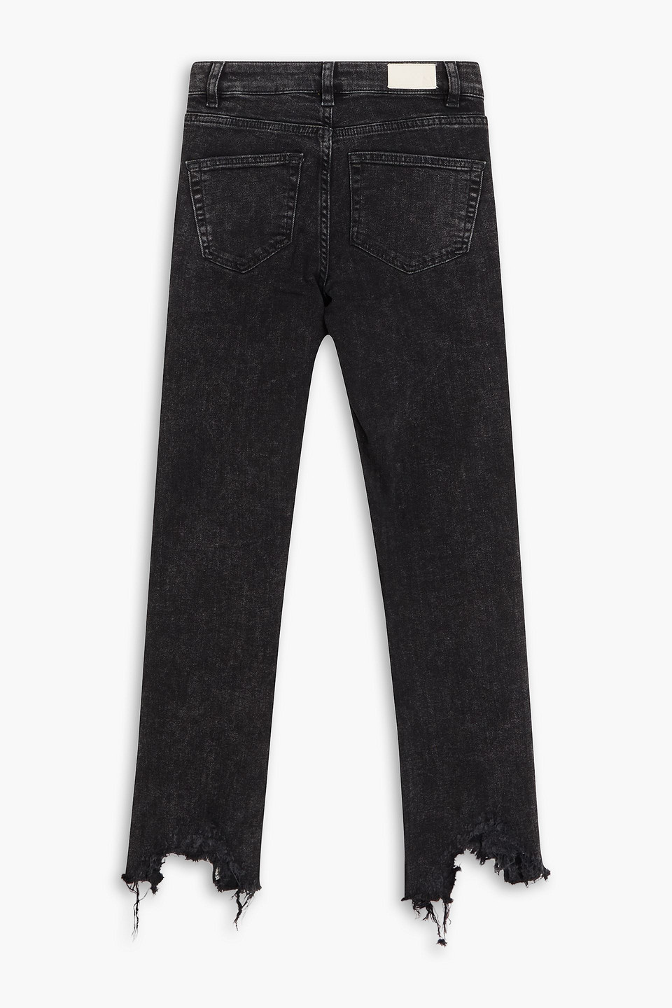  Maje - Halbhohe Cropped Skinny Jeans Mit Fransen - Grau - Fr 34 