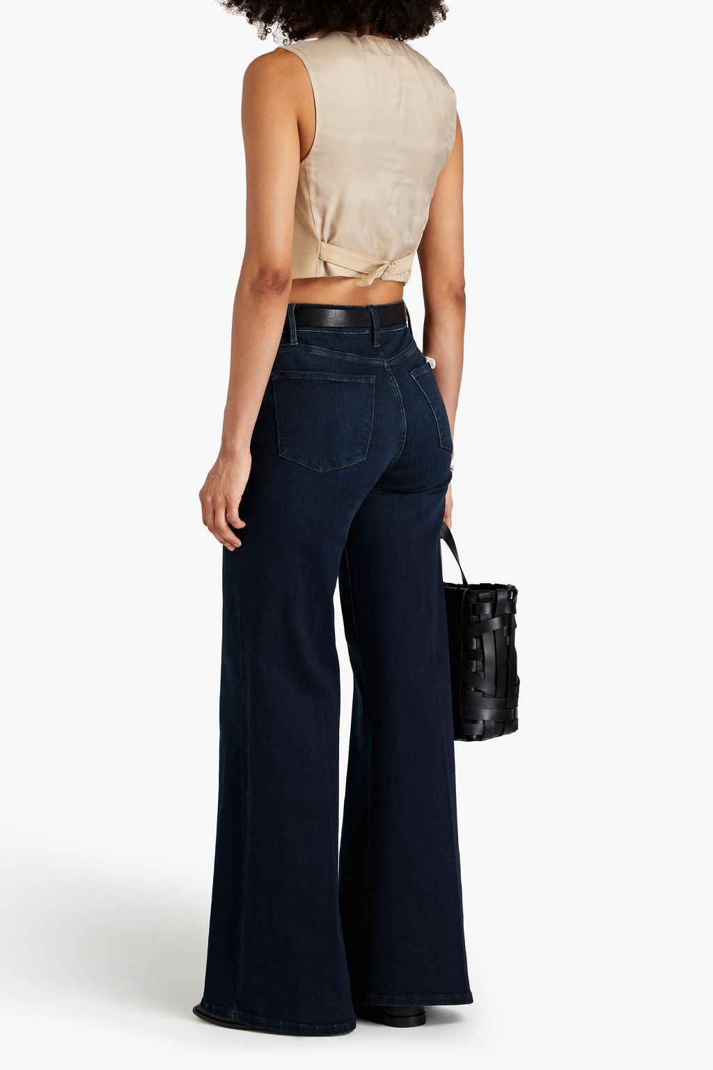 FRAME Le Palazzo high-rise wide-leg jeans