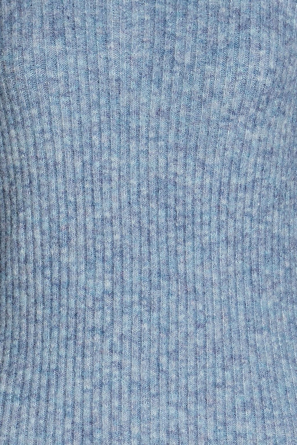MAJE Ribbed-knit midi dress