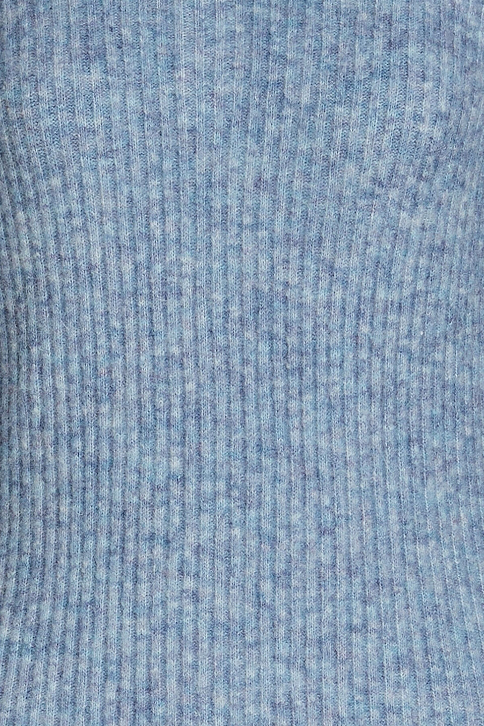 Shop Maje Ribbed-knit Midi Dress In Light Blue