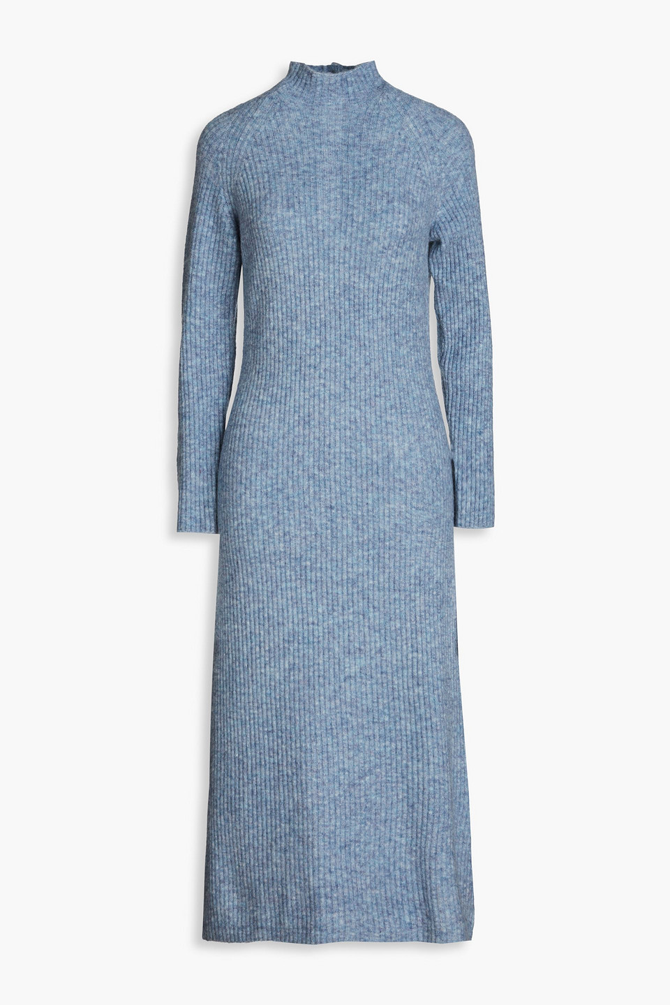 Maje Roasty Midikleid Aus Rippstrick In Light Blue