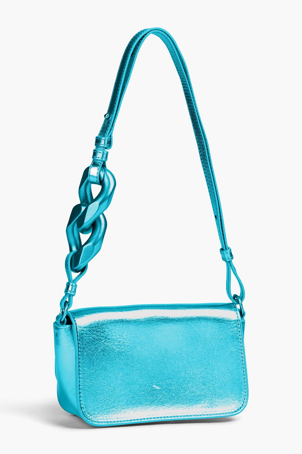 JW ANDERSON Metallic leather shoulder bag
