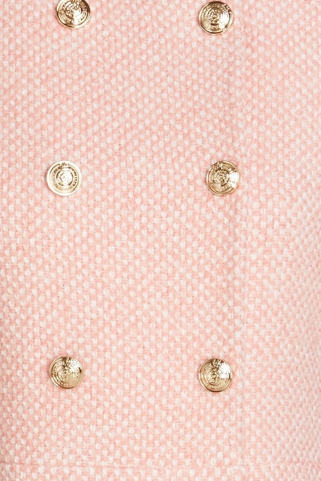 MAJE Button-embellished tweed mini dress