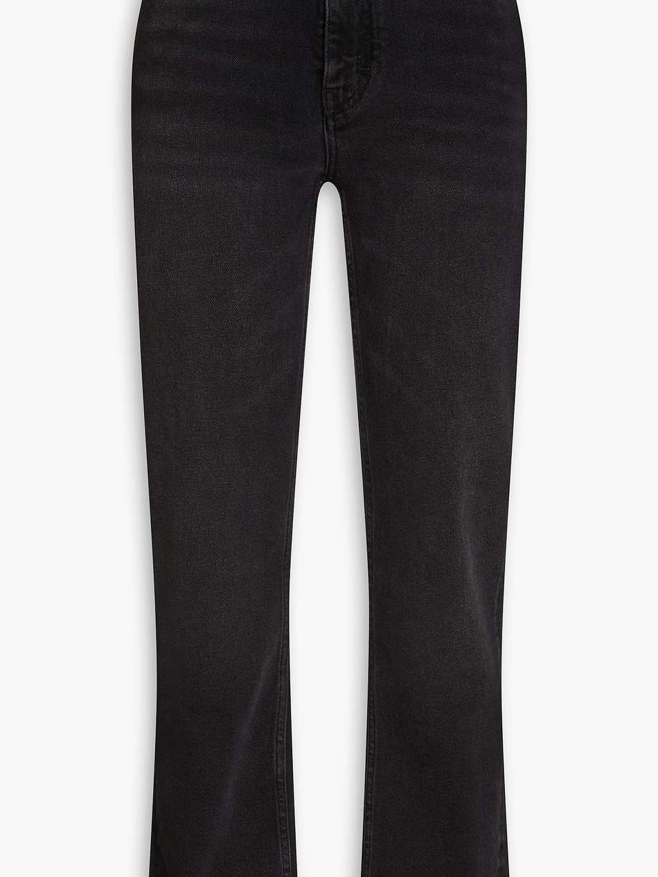 high-rise bootcut jeans