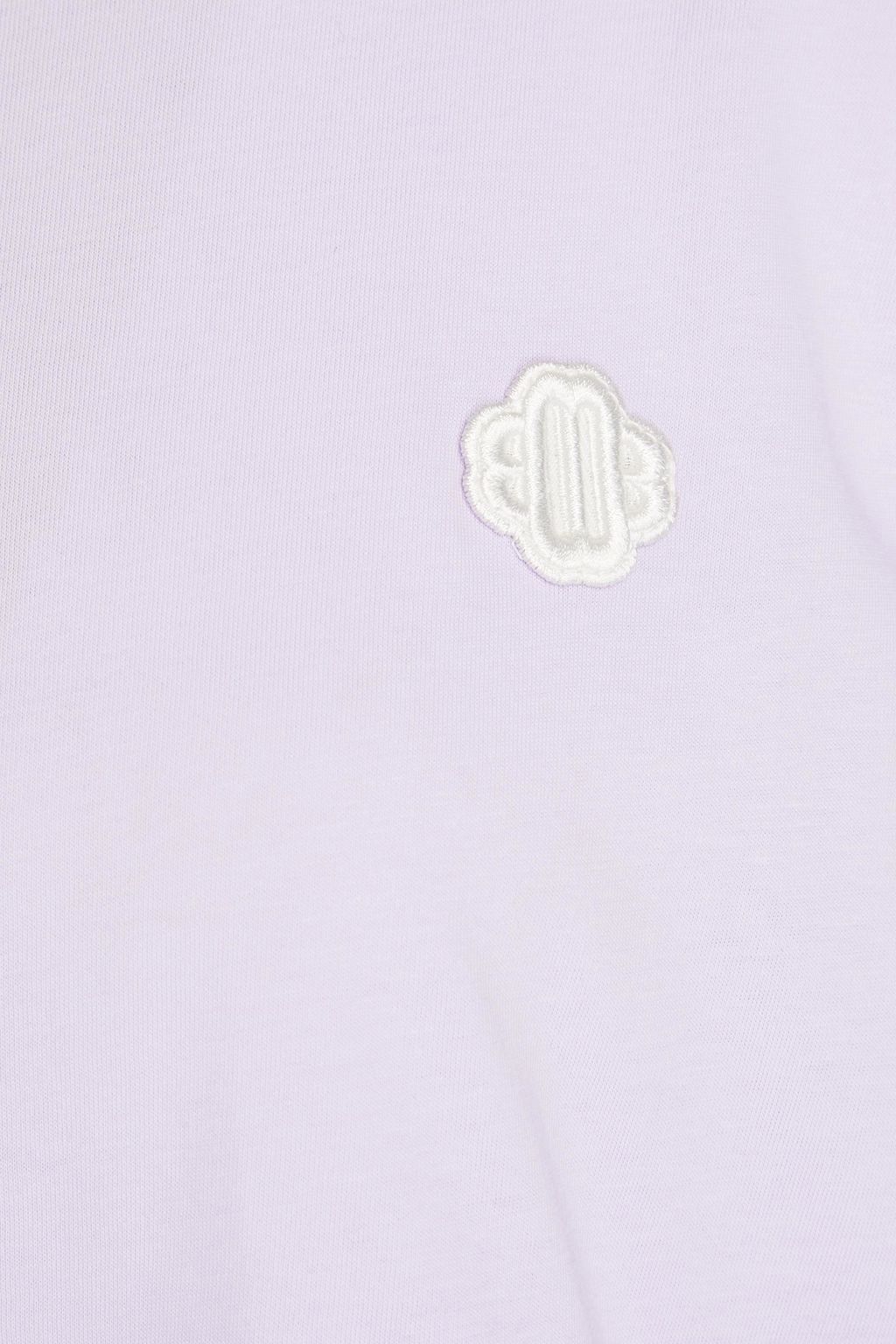 MAJE Feather-trimmed cotton T-shirt