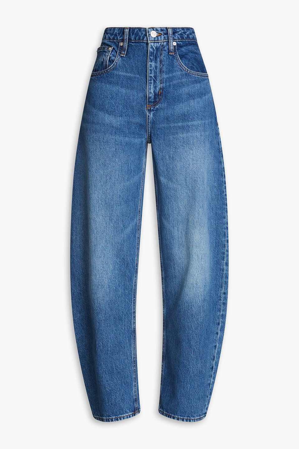 FRAME LONG BARREL HIGH-RISE TAPERED JEANS