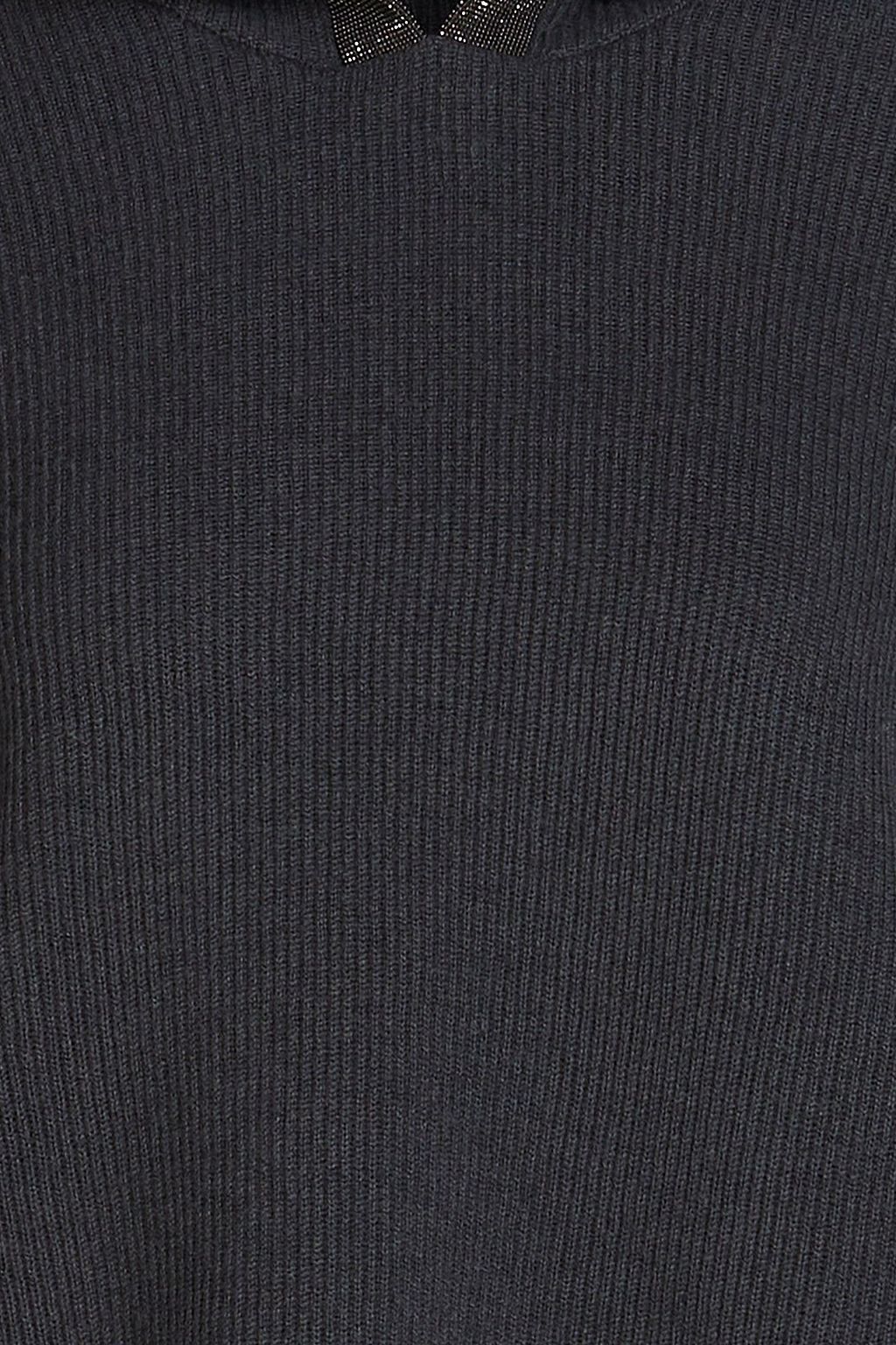 BRUNELLO CUCINELLI Bead-embellished cashmere hoodie