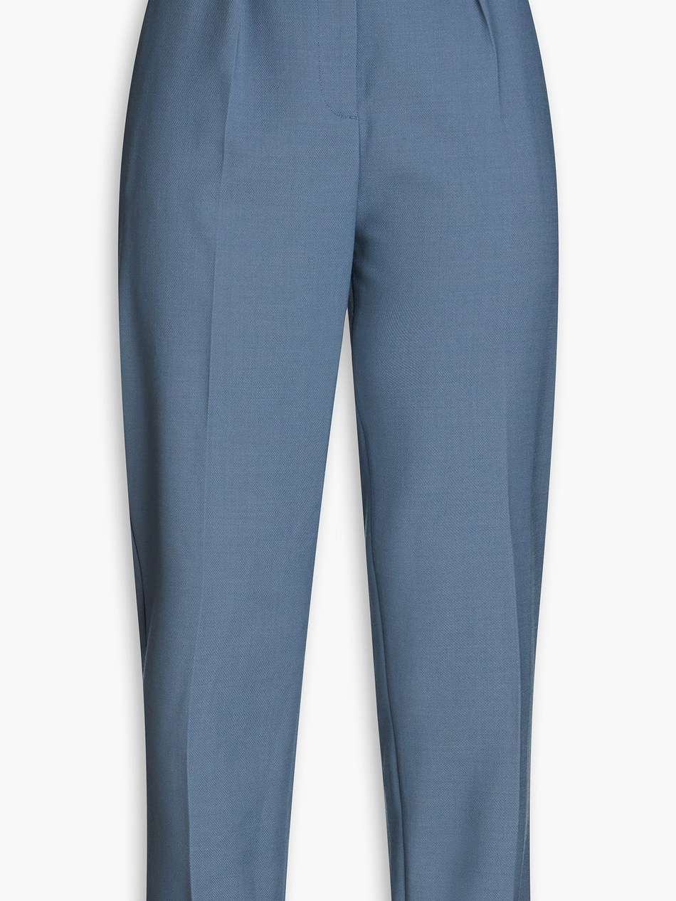 twill tapered pants