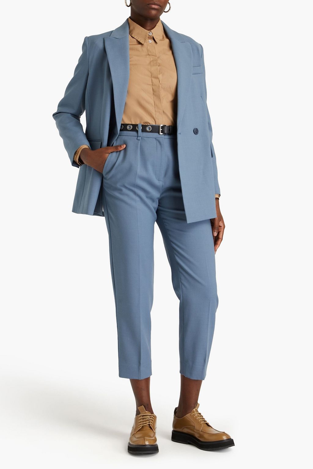 MAJE Twill tapered pants