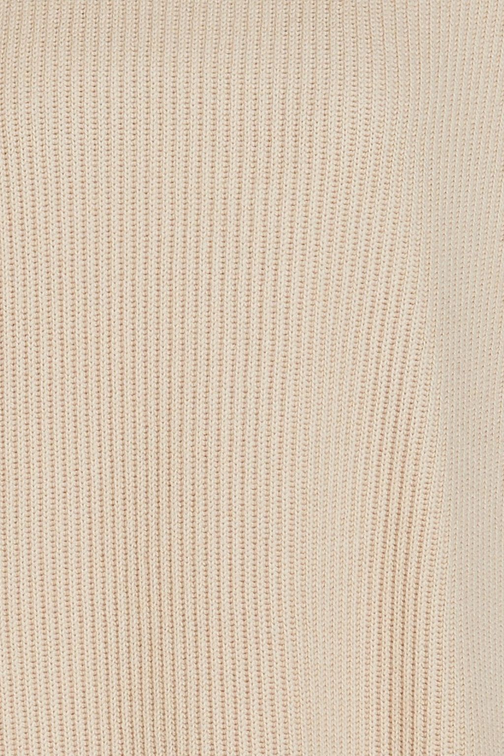 BRUNELLO CUCINELLI Kleid aus geripptem Kaschmir mit Zierperlen und Stehkragen