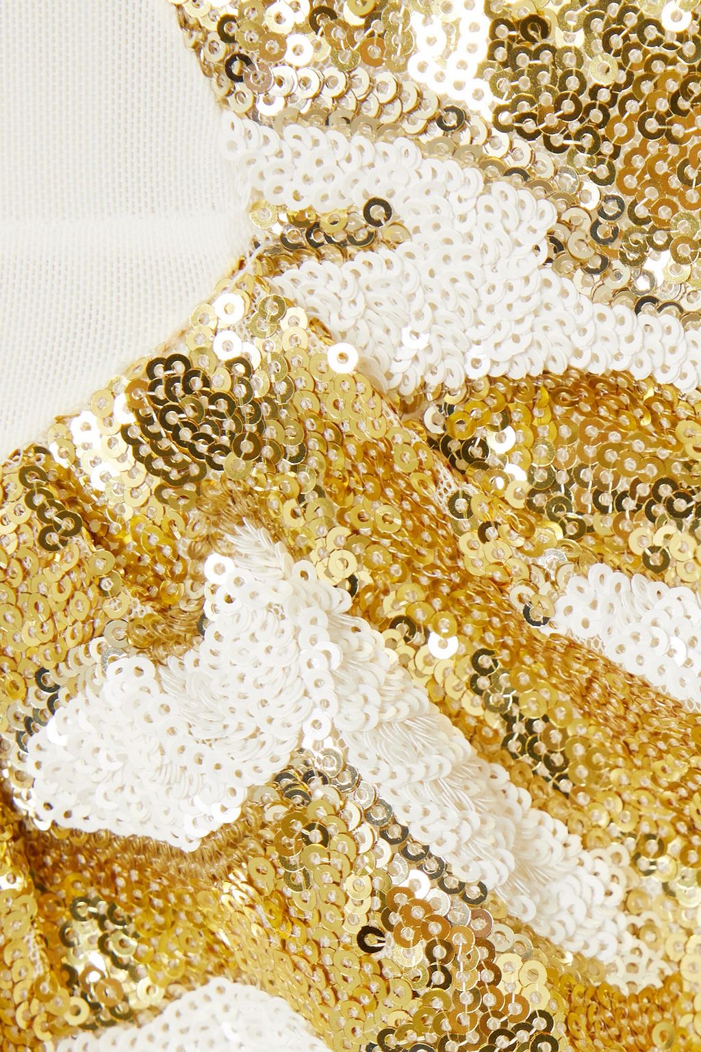 HALPERN Asymmetrisches Kleid aus Tüll mit Tigerprint und Pailletten