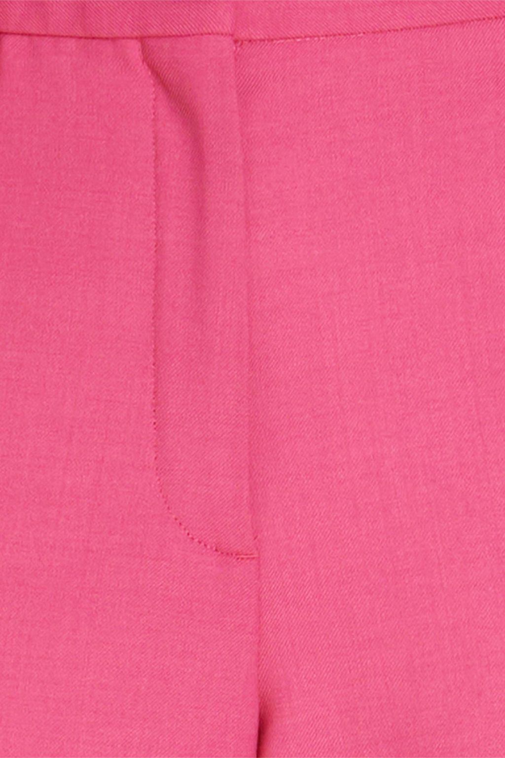 MAJE Wool-blend twill wide-leg pants