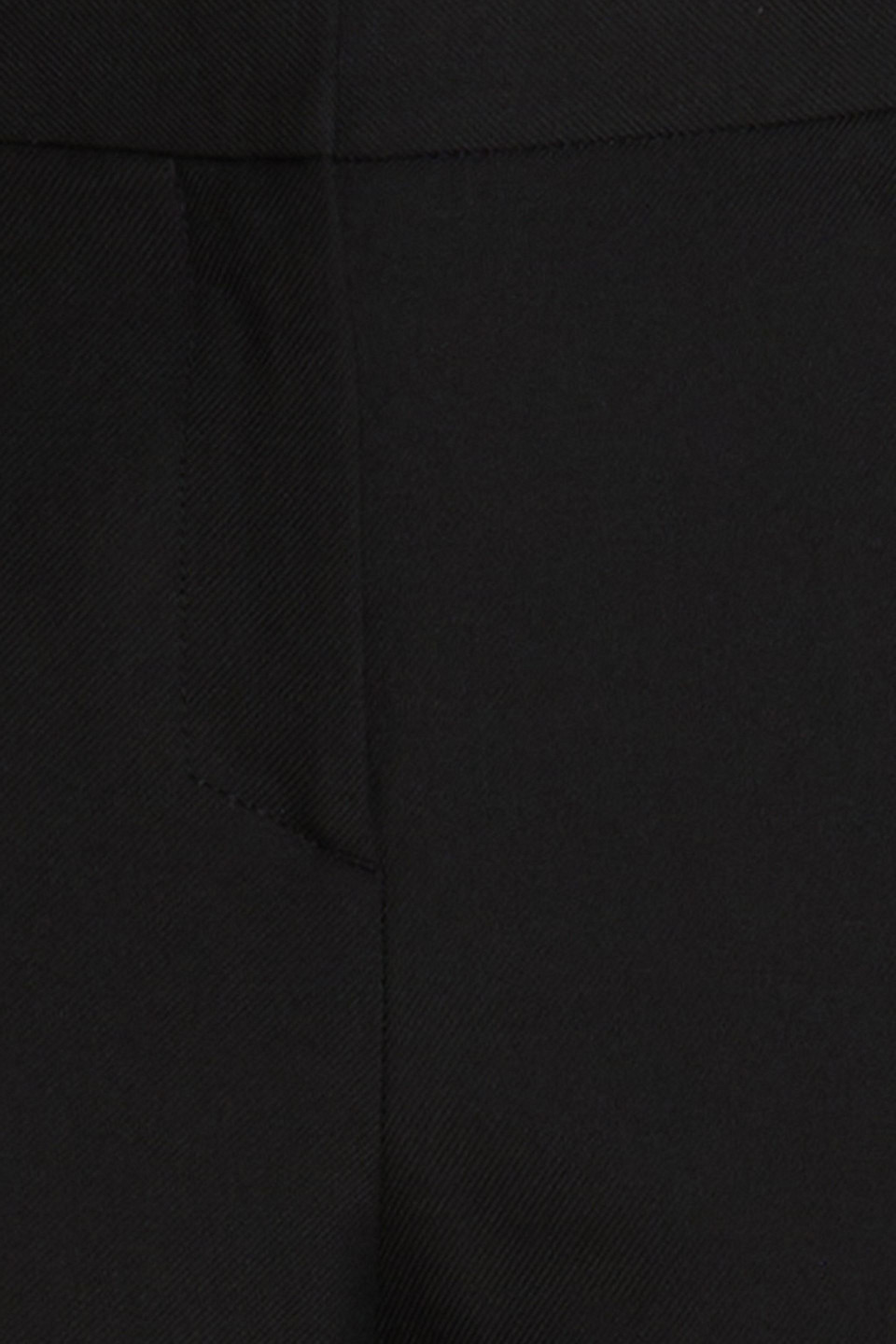 Maje Cropped Twill Tapered Pants In Black