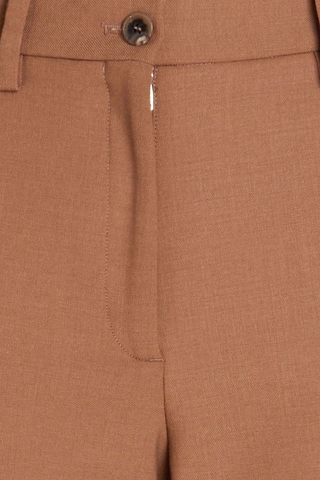 MAJE Wool-blend twill wide-leg pants