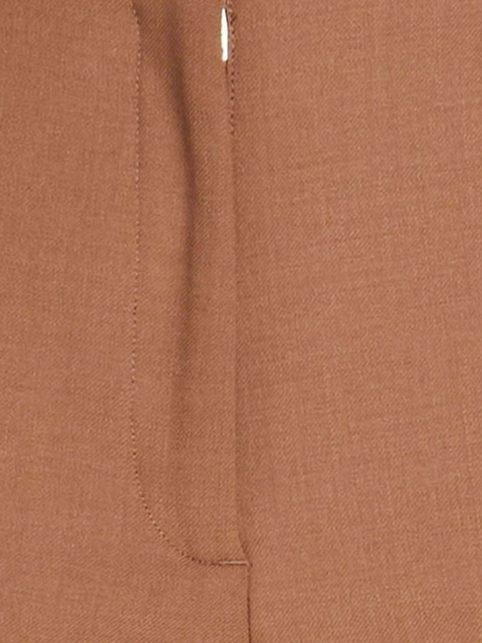 wool-blend twill wide-leg pants