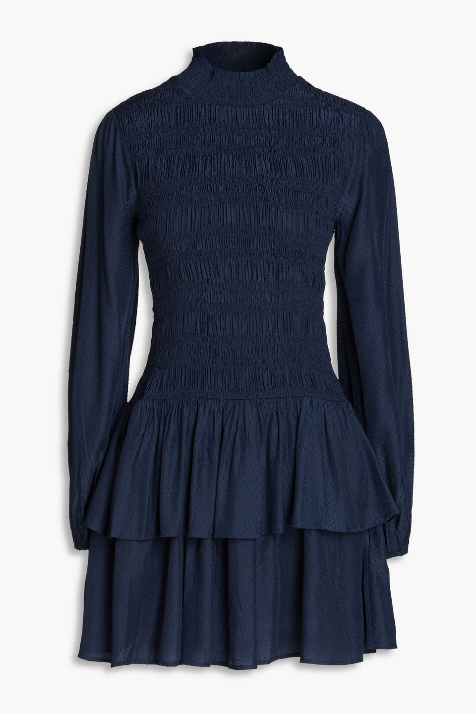 Maje Gestuftes Minikleid Aus Webstoff Mit Raffung In Navy