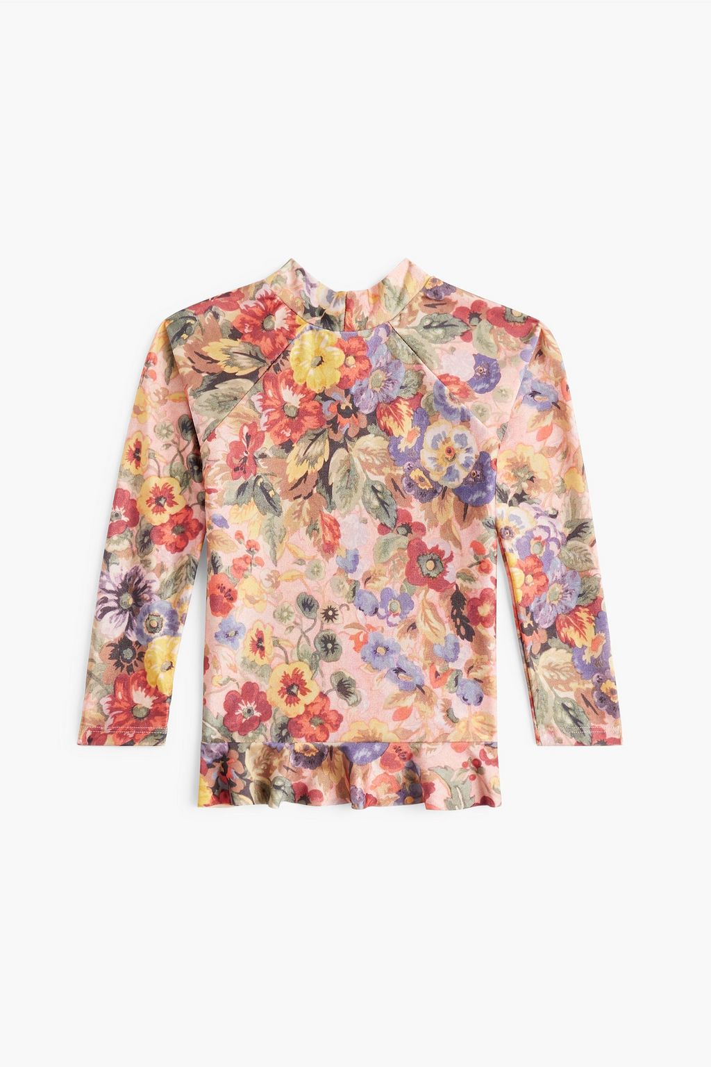 ZIMMERMANN Kids Lovelorn ruffled floral-print rash guard