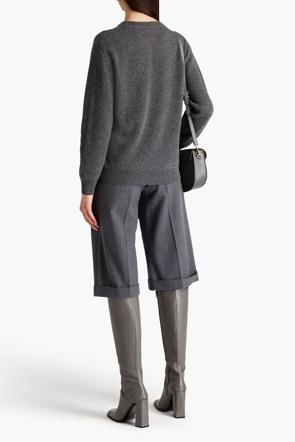 BRUNELLO CUCINELLI Pullover aus einer Woll-, Kaschmir-Seidenmischung mit Verzierung