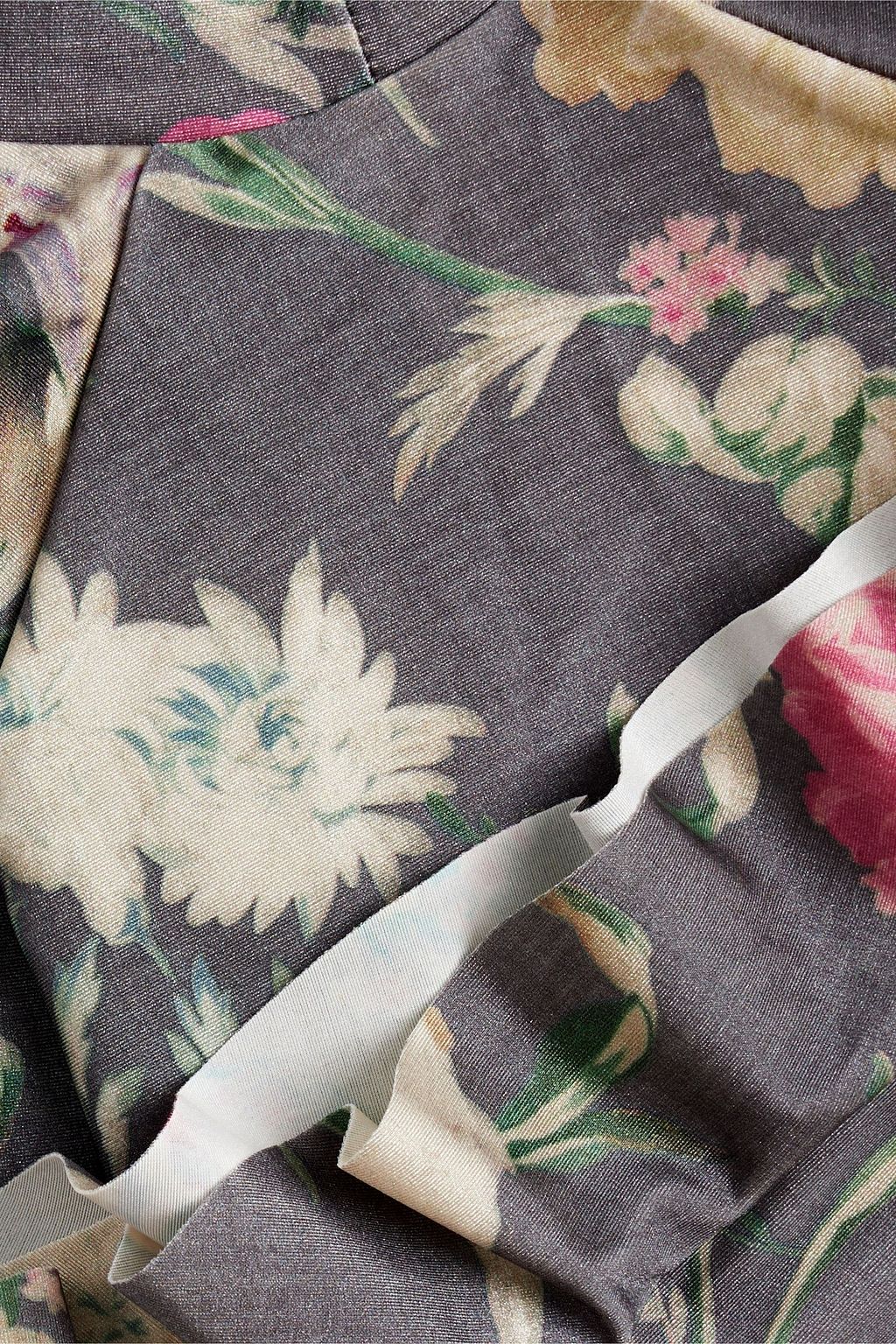 ZIMMERMANN Kids Iris ruffled floral-print rash guard