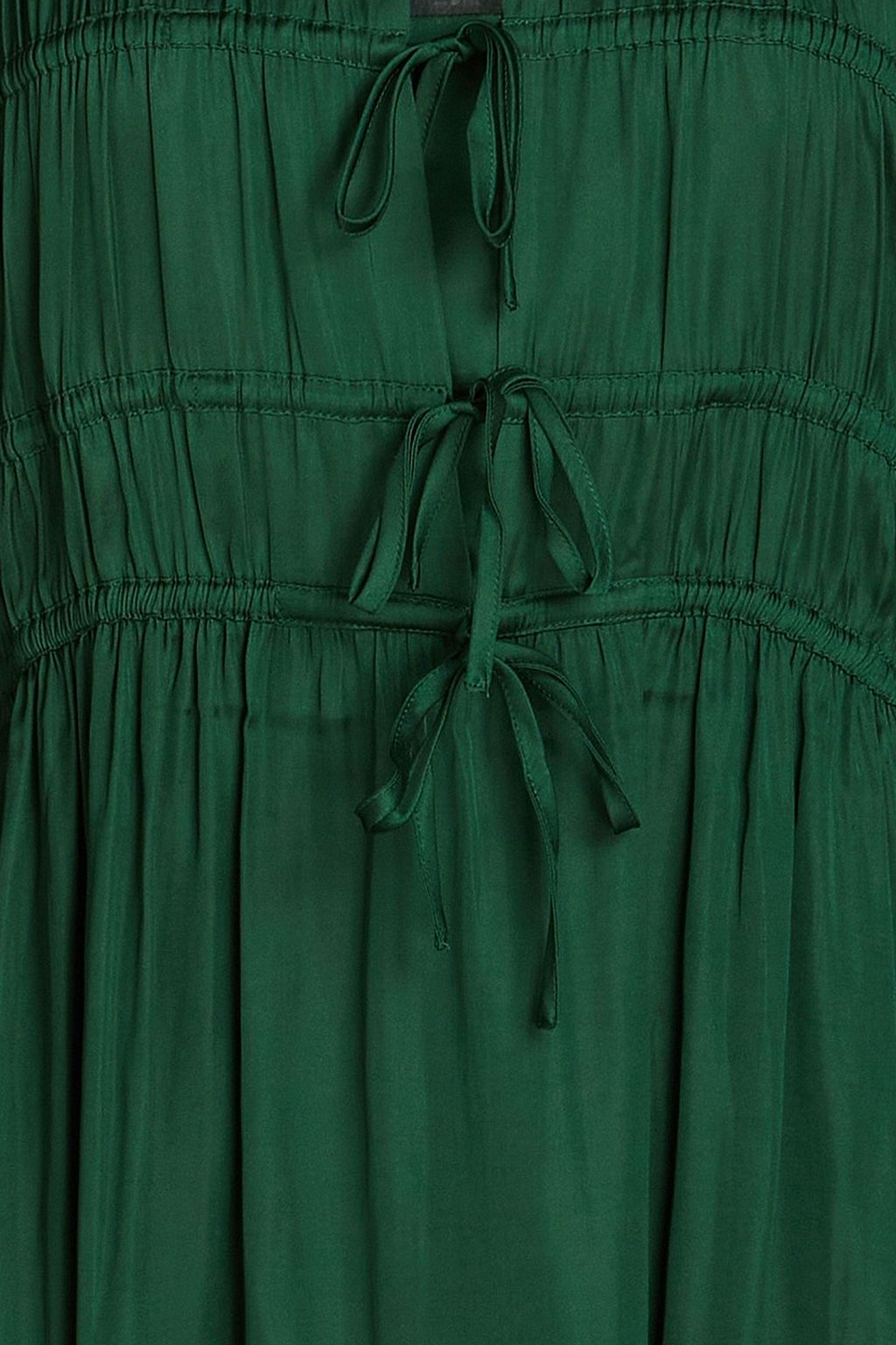 MAJE Minikleid aus Satin mit Raffung