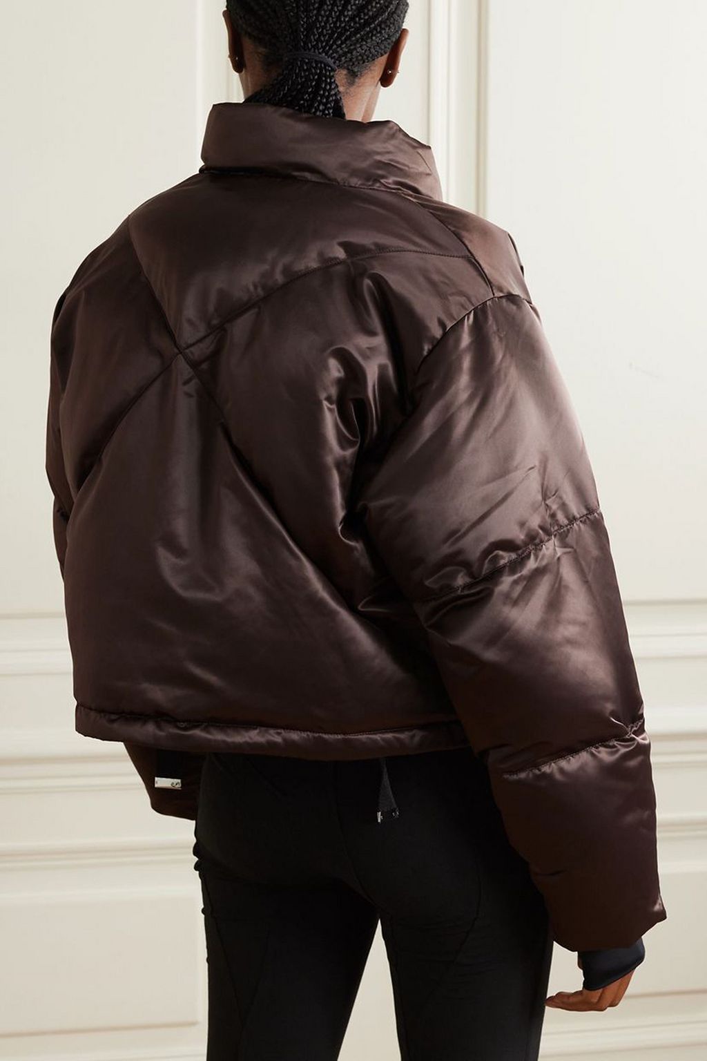 SHOREDITCH SKI CLUB Roux cropped padded shell jacket