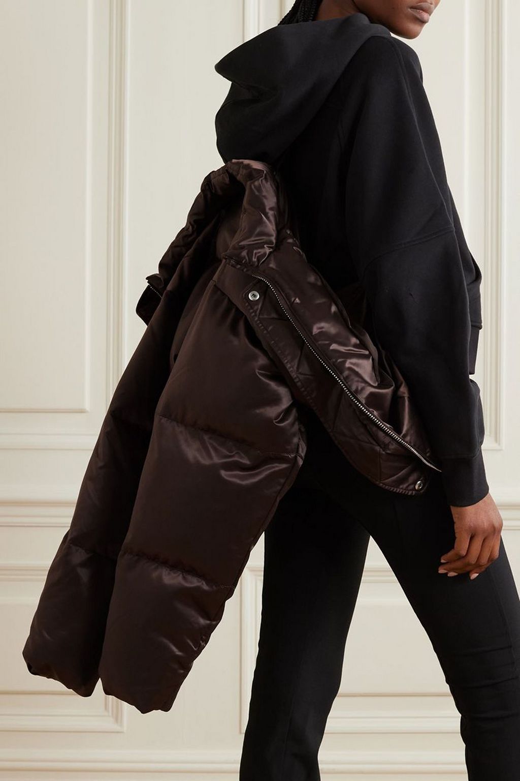 SHOREDITCH SKI CLUB Roux cropped padded shell jacket