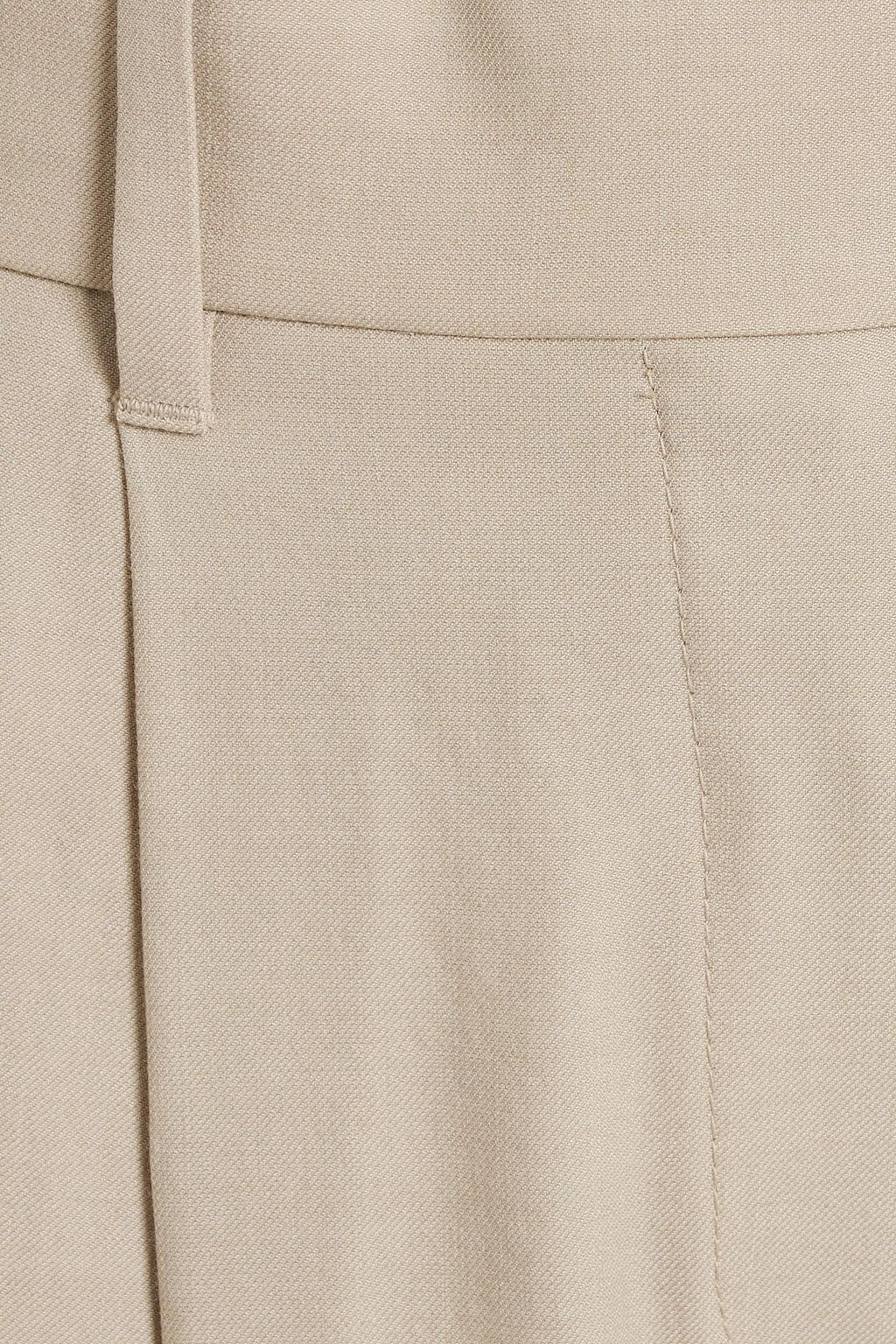 BRUNELLO CUCINELLI Pleated wool-blend twill tapered pants