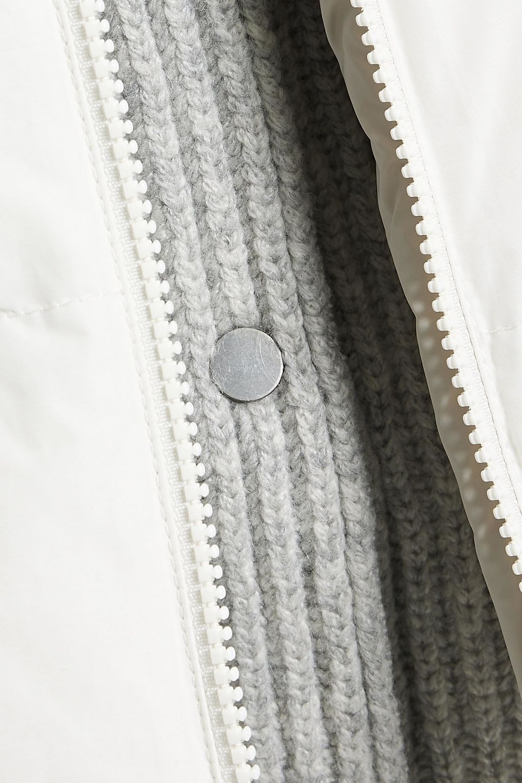 BRUNELLO CUCINELLI Bead-embellished quilted shell hooded down jacket