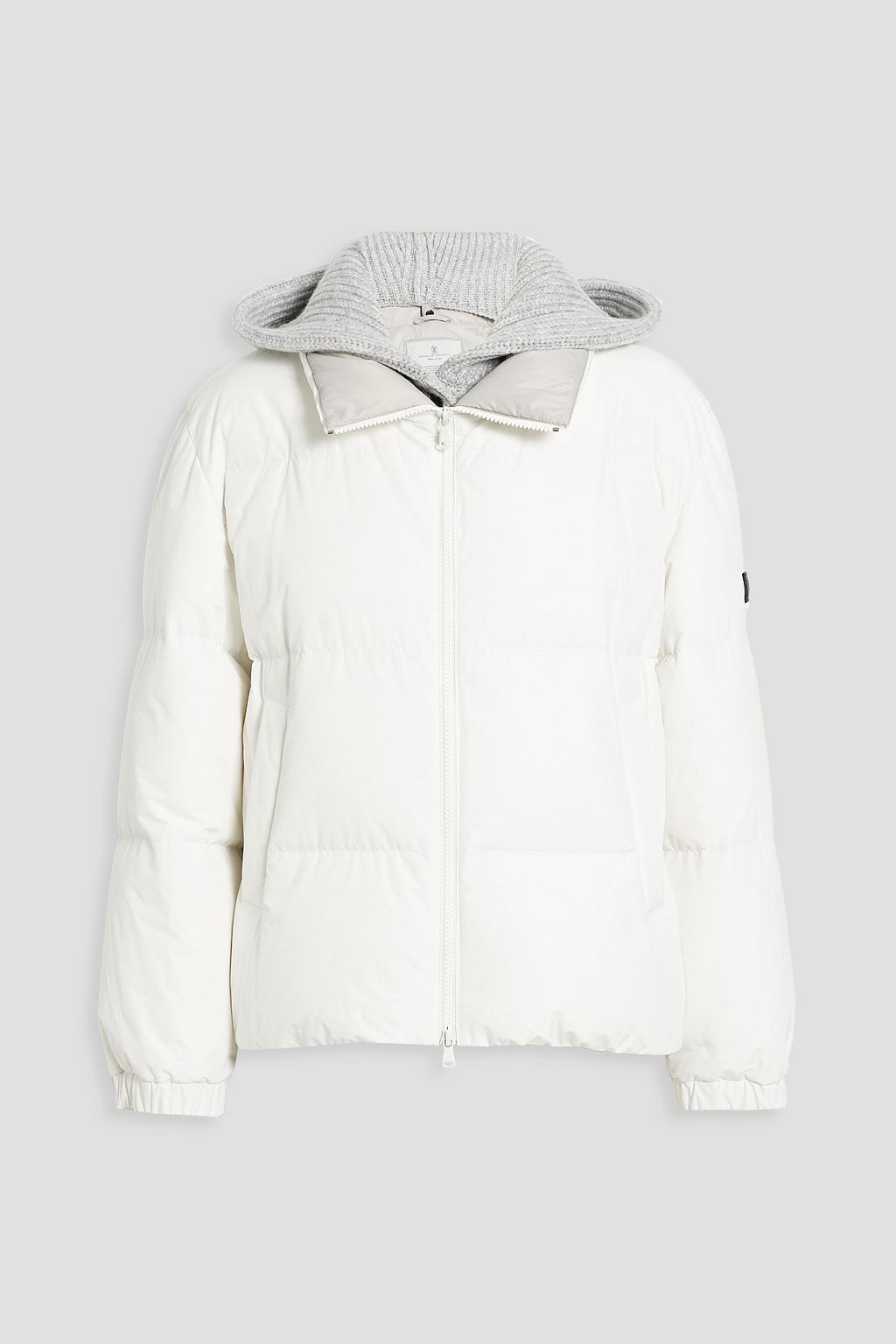 BRUNELLO CUCINELLI Bead-embellished quilted shell hooded down jacket ...