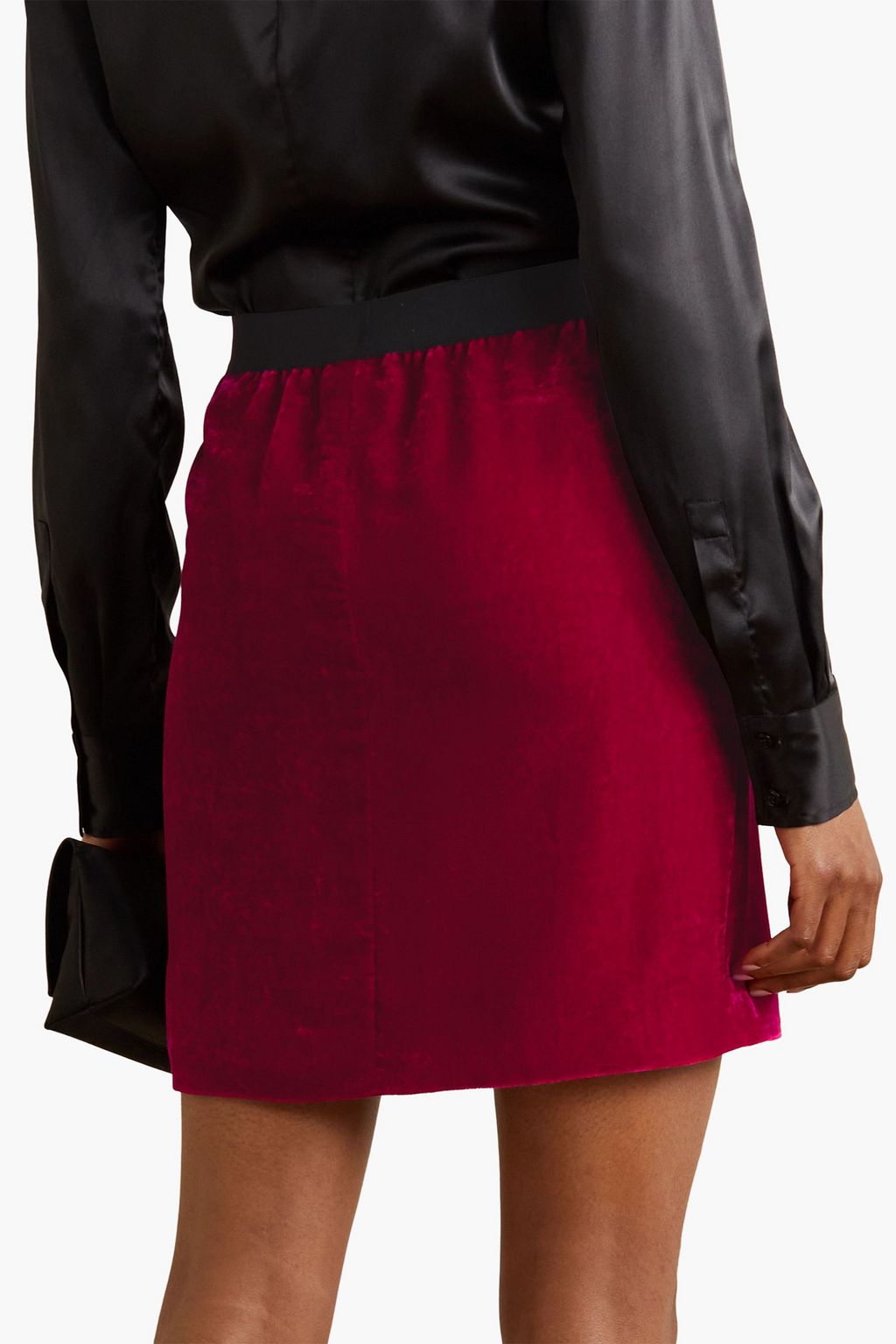 TOM FORD Velvet mini skirt