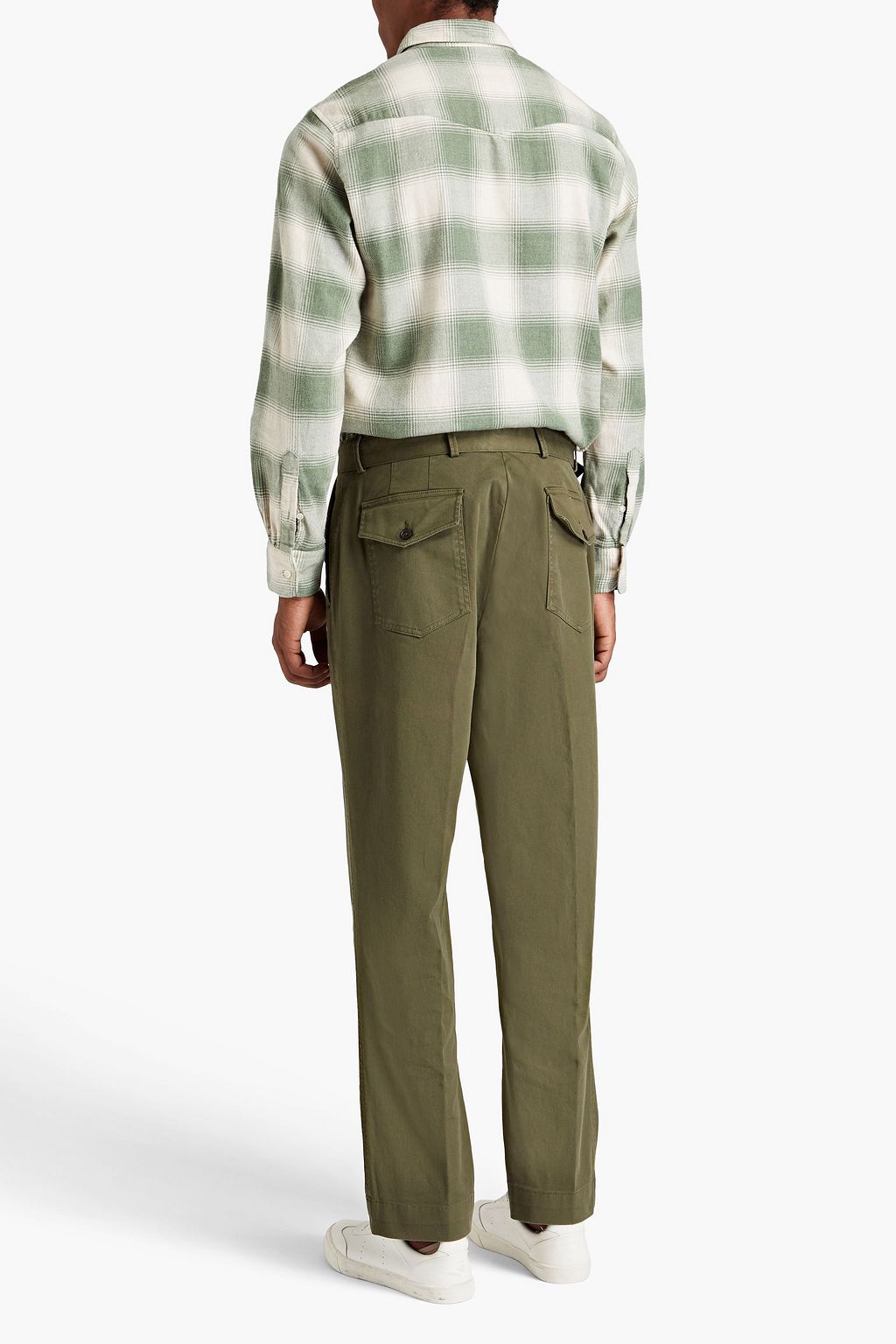 OFFICINE GÉNÉRALE Giacomo checked cotton-flannel shirt