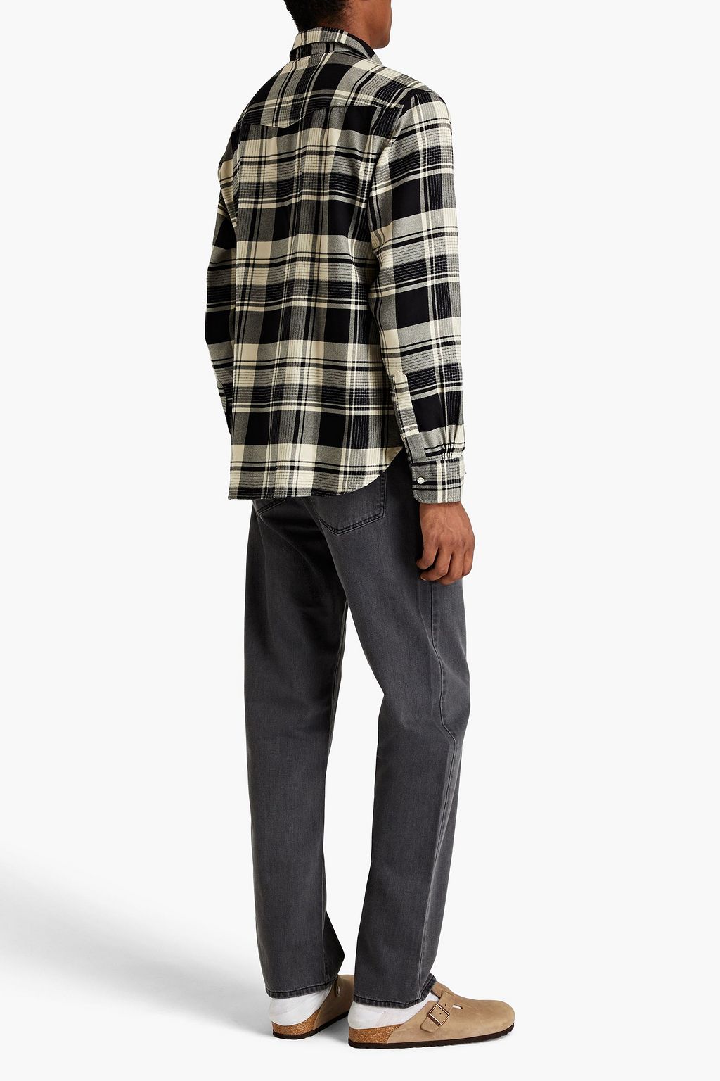 OFFICINE GÉNÉRALE Giacomo checked cotton-twill shirt
