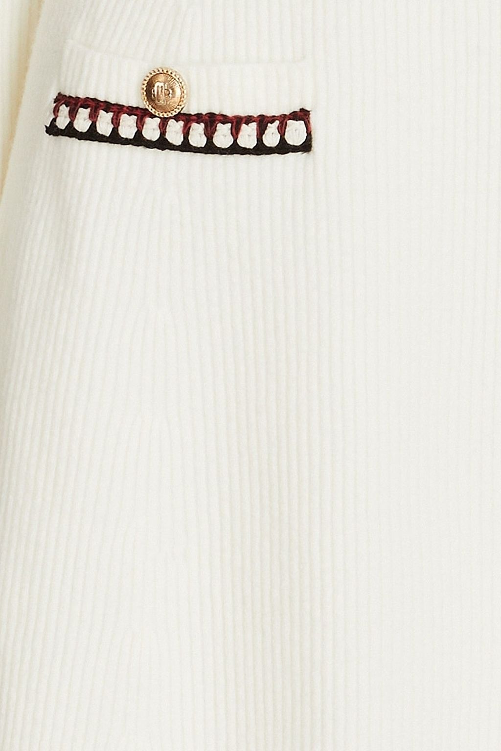 MAJE Ribbed-knit mini dress