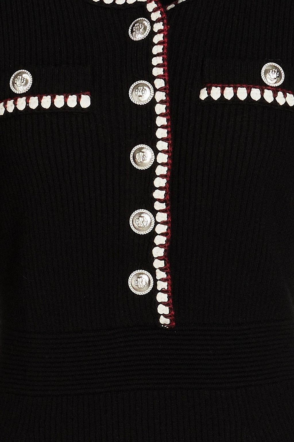 MAJE Ribbed-knit mini dress