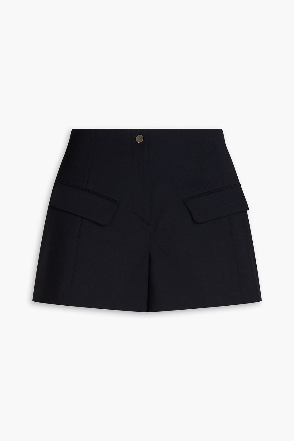 Maje Twill Shorts In Navy