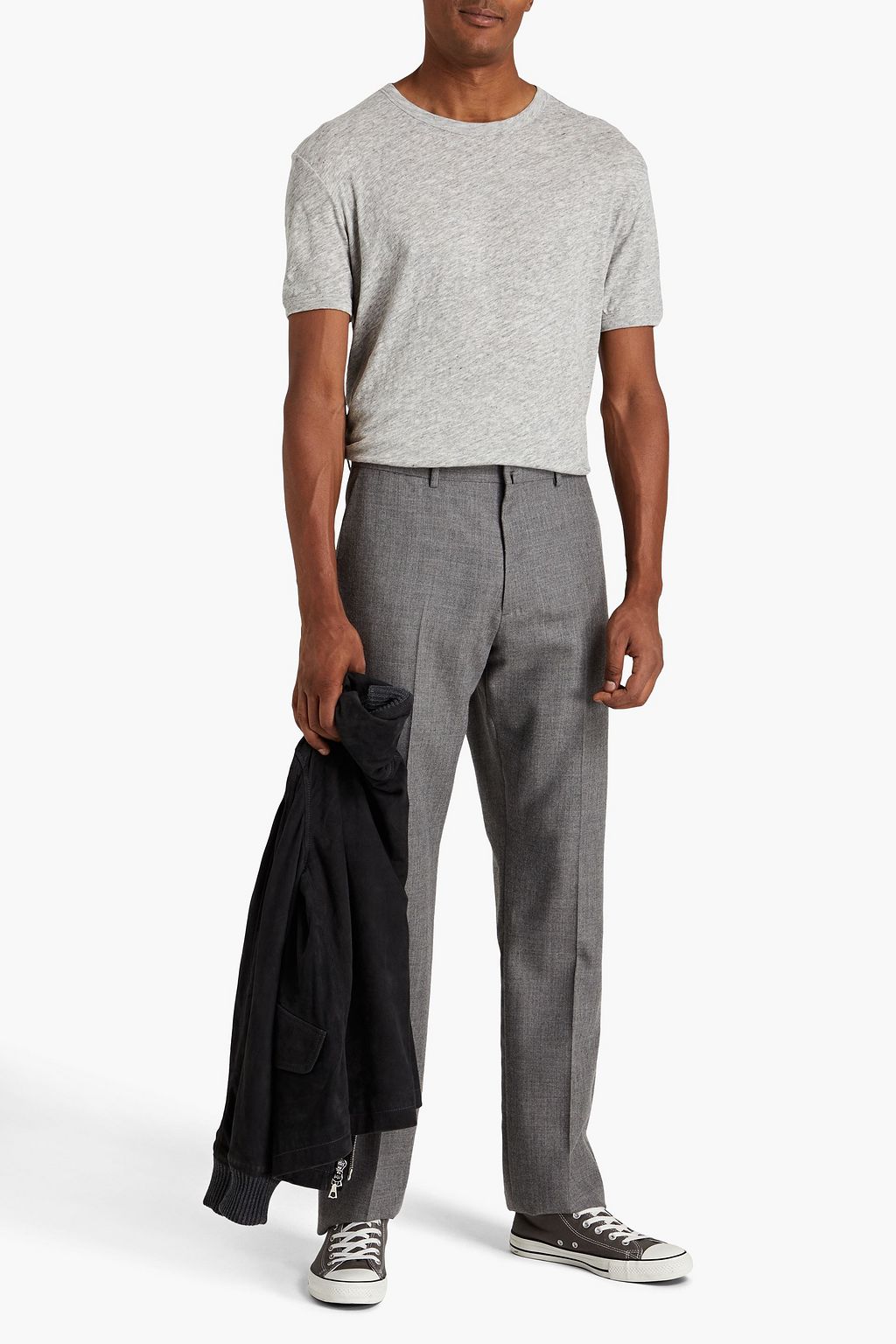 OFFICINE GÉNÉRALE Mélange cotton-jersey T-shirt